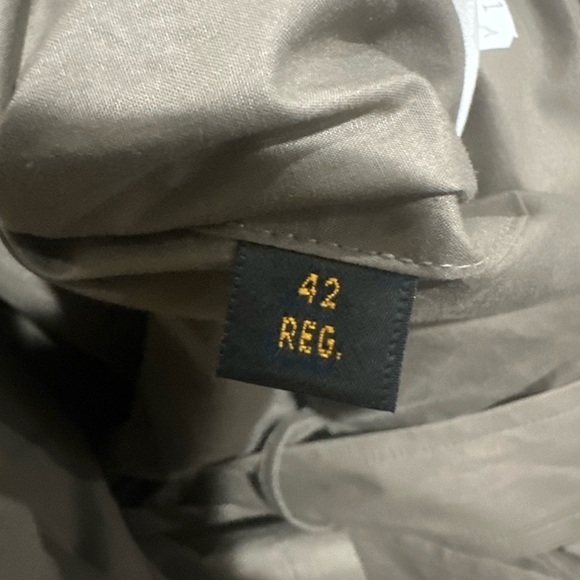 Stafford Executive Tan Trench Coat/Jacket with inner burgundy. Men’s size 42 Reg - Picture 16 of 16